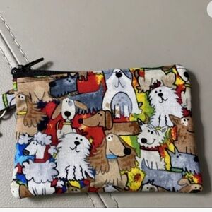 New packed dog zippered coin purse bag unisex